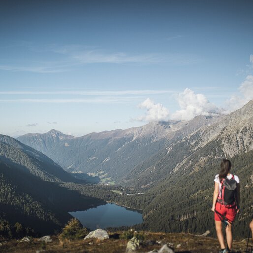 Escursione sull Passo Stalle, vista sul Lago di Anterselva | © Kottersteger Manuel - TV Antholzertal