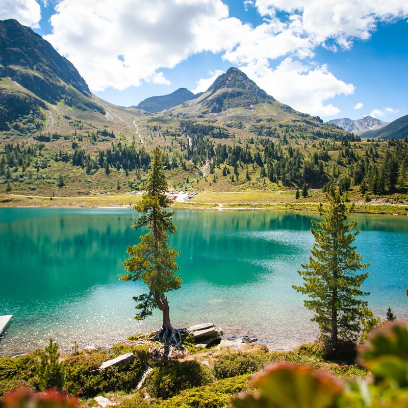 Blick auf den See, Berglandschaft | © Roter Rucksack